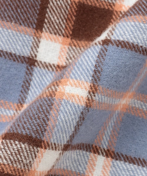 KP（ケーピー）の「チェック×mimiちゃん刺しゅう リバーシブルジャンスカ（ジャンパースカート・キッズ・ブルー/ピンク/ベージュ・90cm/110cm/100cm/120cm/130cm/80ｃｍ）」の5枚目の写真