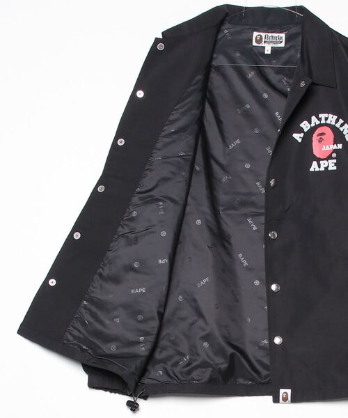 COLLEGE ONE POINT COACH JACKET（ナイロンジャケット）｜A BATHING