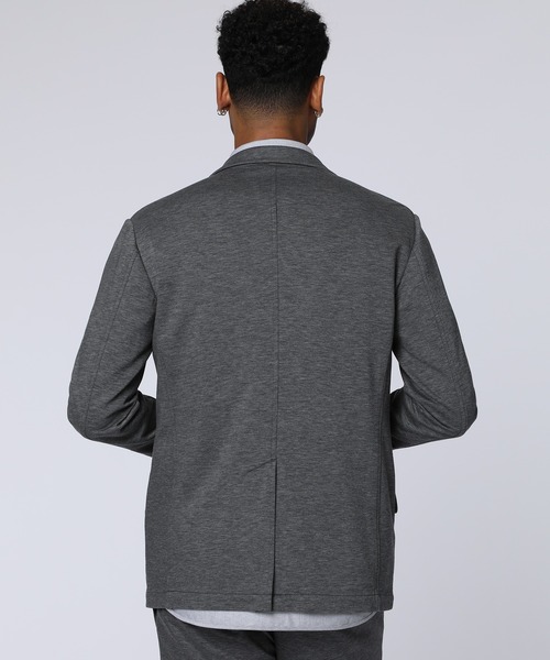 Psycho Bunny（サイコバニー）の「RENU モクロディニット調 セットアップジャケット（テーラードジャケット・メンズ・チャコールグレー/ネイビー・LL/LARGE/MEDIUM）」の5枚目の写真