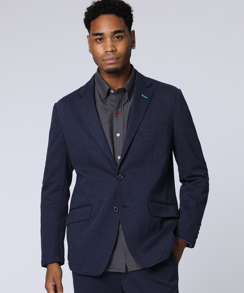 Psycho Bunny（サイコバニー）の「RENU モクロディニット調 セットアップジャケット（テーラードジャケット・メンズ・チャコールグレー/ネイビー・LL/LARGE/MEDIUM）」の10枚目の写真