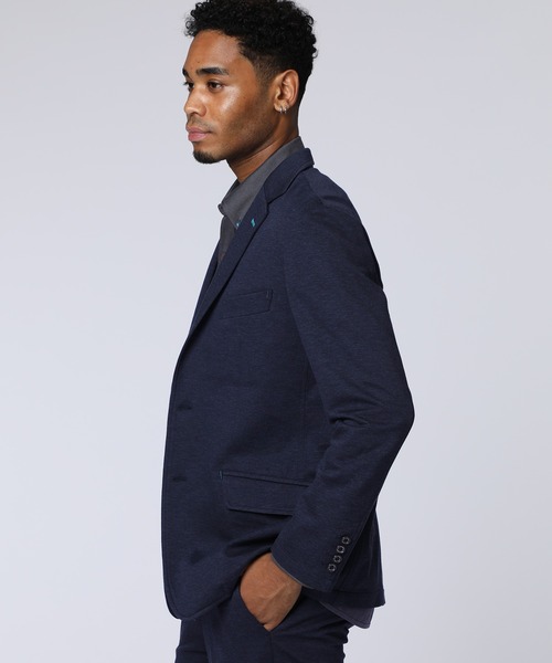 Psycho Bunny（サイコバニー）の「RENU モクロディニット調 セットアップジャケット（テーラードジャケット・メンズ・チャコールグレー/ネイビー・LL/LARGE/MEDIUM）」の11枚目の写真