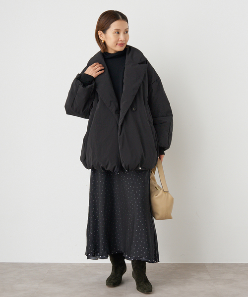 IENA（イエナ）の「ARTIROSA 撥水テイラーコクーンダウン（ダウン