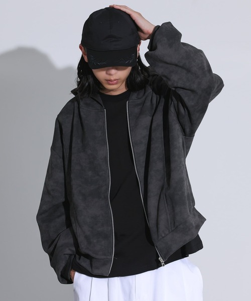 セール】【セットアップ対応】『ピグメント風ジップアップパーカー