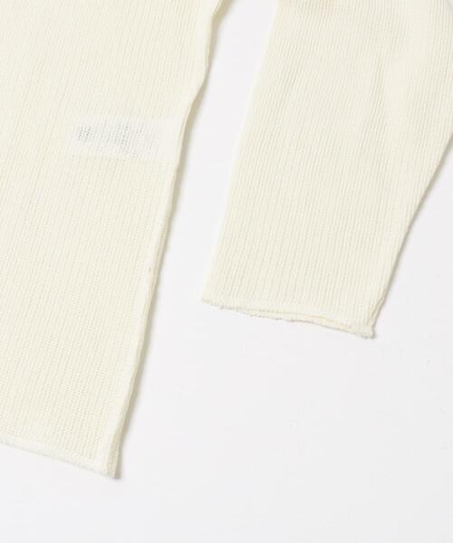 FORK&SPOON(フォークアンドスプーン)の「FORK&SPOON メッシュロングスリーブプルオーバー(Tシャツ/カットソー・レディース・ネイビー/アイボリー/チャコールグレー・1)」の15枚目の写真