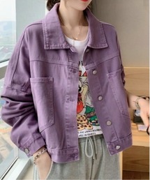 テーラードジャケット（パープル/紫色系）ファッション通販