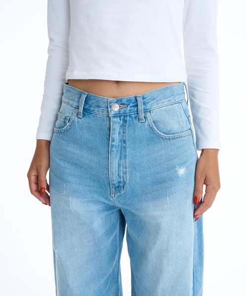 ROXY(ロキシー)の「MOOD /ロキシーバレルレッグハイウエストデニムパンツ(デニムパンツ・レディース・ブラック/ブルー・MEDIUM/LARGE/SMALL)」の7枚目の写真