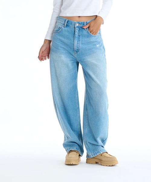 ROXY(ロキシー)の「MOOD /ロキシーバレルレッグハイウエストデニムパンツ(デニムパンツ・レディース・ブラック/ブルー・MEDIUM/LARGE/SMALL)」の13枚目の写真