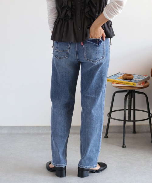 cepo（セポ）の「STREAMデニムパンツ〈クロップド / 丈短め〉（デニムパンツ・レディース・ブルー系2/ブルー系3・L/M/S）」の19枚目の写真