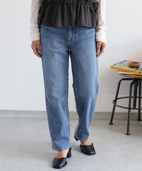 セール】STREAMデニムパンツ〈クロップド / 丈短め〉（デニム