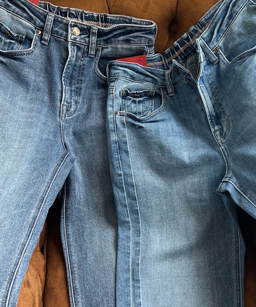 cepo（セポ）の「STREAMデニムパンツ〈クロップド / 丈短め〉（デニムパンツ・レディース・ブルー系2/ブルー系3・L/M/S）」の9枚目の写真