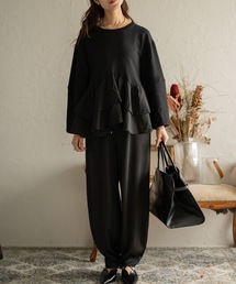 Muffiny（マフィニー）の「イージーシルエットカーブパンツ（その他パンツ）」