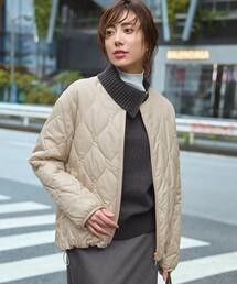 マリモ様おまとめ♡ 23区 ノーカラージャケットネイビー ベージュ 23区｜ニジュウサンク（レディース）のノーカラージャケット通販