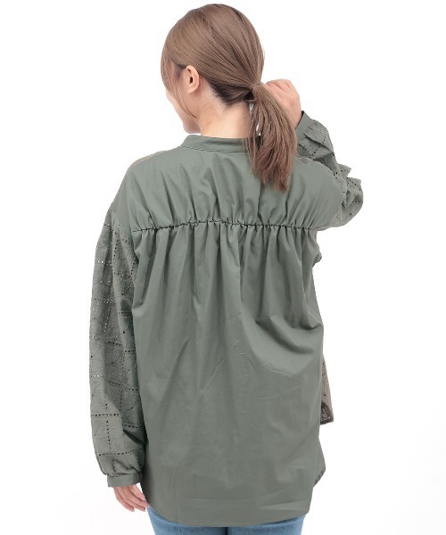 チチカカ（チチカカ）の「レース切替ブラウス（シャツ/ブラウス・レディース・ホワイト/ブラック/カーキ・FREE）」の16枚目の写真
