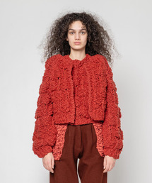 muller of yoshiokubo（ミュラーオブヨシオクボ）の「muller of yoshiokubo ミュラーオブヨシオクボ / BUMPY SWEATER バンピーセーターカーディガン / MLF25806（カーディガン/ボレロ）」