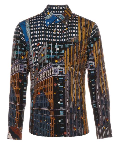 NIGOLD by UNITED ARROWS 長袖シャツ L 鈴木英人 NIGOLD（ニゴールド）の「NIGOLD by UNITED ARROWS×EIJIN SUZUKI