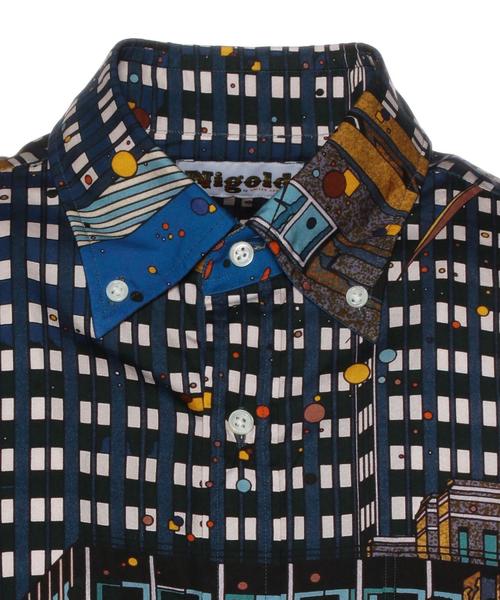 NIGOLD by UNITED ARROWS 長袖シャツ L 鈴木英人 NIGOLD（ニゴールド）の「NIGOLD by UNITED ARROWS×EIJIN SUZUKI