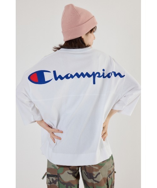 Champion Vネック7分袖トップス（Tシャツ/カットソー）｜RODEO CROWNS