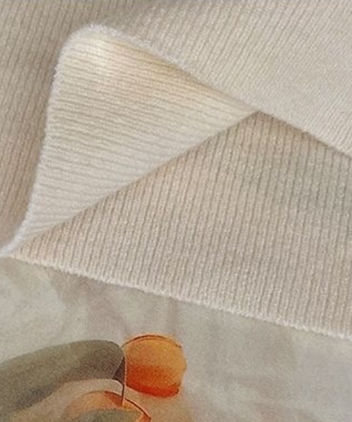 Beststore（ベストストア）の「フリル襟 ニットトップス ハイネックニットセーター（ニット/セーター・レディース・カーキ/アイボリー/ブラック/ブラウン系その他/ホワイト/ブラウン・FREE）」の12枚目の写真