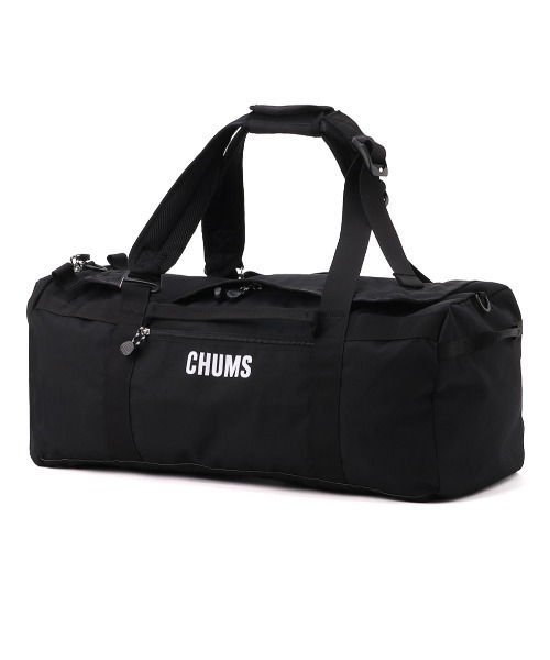 CHUMS(チャムス)の「【CHUMS/チャムス】 Recycle CHUMS 2way Boston Bag 45(ボストンバッグ・メンズ・ブラック/ブラック×ブラック・FREE)」の1枚目の写真