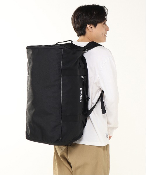 CHUMS(チャムス)の「【CHUMS/チャムス】 Recycle CHUMS 2way Boston Bag 45(ボストンバッグ・メンズ・ブラック/ブラック×ブラック・FREE)」の5枚目の写真