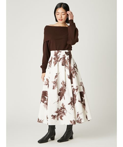 FRAY I.D（フレイアイディー）の「ワイドカラーオフショルダープルオーバー（Tシャツ/カットソー・レディース・グレー/ホワイト/レッド/ブラウン・F）」の15枚目の写真