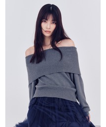 FRAY I.D | ワイドカラーオフショルダープルオーバー(Tシャツ/カットソー)