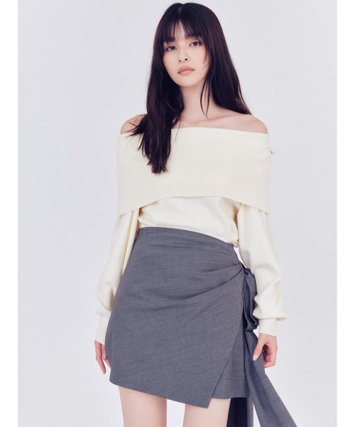 ワイドカラーオフショルダープルオーバー（Tシャツ/カットソー）｜FRAY