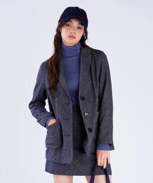 専用　agnes b. アニエスベー　ジャケット　テーラードジャケット　レザー セットアップ対応商品】メンズ テーラードジャケット “Domino
