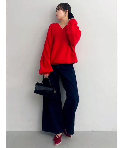 dazzlin(ダズリン)の「スイッチングワイドデニムパンツ(デニムパンツ・レディース・ライトブルー/インディゴブルー・SMALL/MEDIUM)」の18枚目の写真