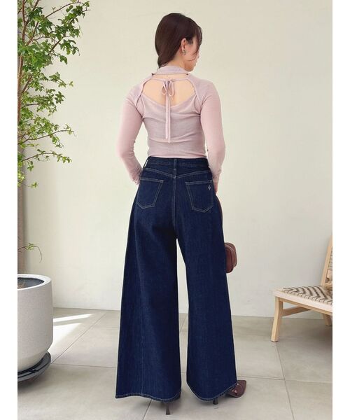 dazzlin(ダズリン)の「スイッチングワイドデニムパンツ(デニムパンツ・レディース・ライトブルー/インディゴブルー・SMALL/MEDIUM)」の22枚目の写真