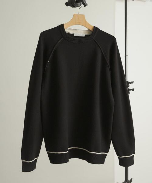 SENSE OF PLACE by URBAN RESEARCH（センスオブプレイスバイアーバンリサーチ）の「『一部WEB限定カラー』『洗濯可/毛玉防止』ストレッチハイショクラインニット（ニット/セーター・メンズ・チャコールグレー/ブラウン/ベージュ/ミント/ネイビー/ブラック・MEDIUM/LARGE）」の13枚目の写真