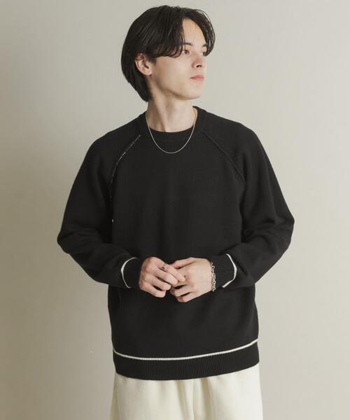 SENSE OF PLACE by URBAN RESEARCH（センスオブプレイスバイアーバンリサーチ）の「『一部WEB限定カラー』『洗濯可/毛玉防止』ストレッチハイショクラインニット（ニット/セーター・メンズ・チャコールグレー/ブラウン/ベージュ/ミント/ネイビー/ブラック・MEDIUM/LARGE）」の14枚目の写真