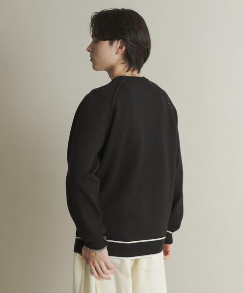 SENSE OF PLACE by URBAN RESEARCH（センスオブプレイスバイアーバンリサーチ）の「『一部WEB限定カラー』『洗濯可/毛玉防止』ストレッチハイショクラインニット（ニット/セーター・メンズ・チャコールグレー/ブラウン/ベージュ/ミント/ネイビー/ブラック・MEDIUM/LARGE）」の15枚目の写真