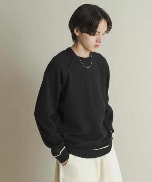 SENSE OF PLACE by URBAN RESEARCH（センスオブプレイスバイアーバンリサーチ）の「『一部WEB限定カラー』『洗濯可/毛玉防止』ストレッチハイショクラインニット（ニット/セーター・メンズ・チャコールグレー/ブラウン/ベージュ/ミント/ネイビー/ブラック・MEDIUM/LARGE）」の17枚目の写真