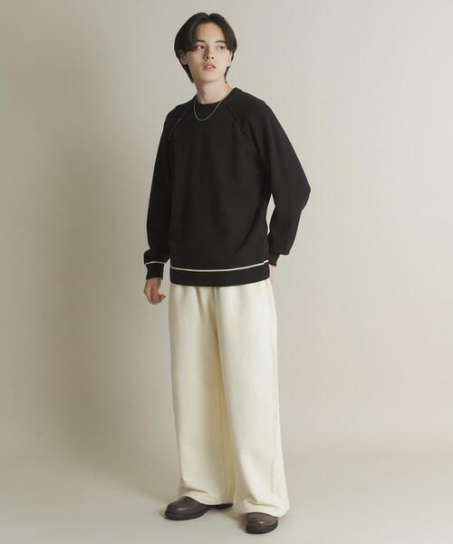 SENSE OF PLACE by URBAN RESEARCH（センスオブプレイスバイアーバンリサーチ）の「『一部WEB限定カラー』『洗濯可/毛玉防止』ストレッチハイショクラインニット（ニット/セーター・メンズ・チャコールグレー/ブラウン/ベージュ/ミント/ネイビー/ブラック・MEDIUM/LARGE）」の18枚目の写真