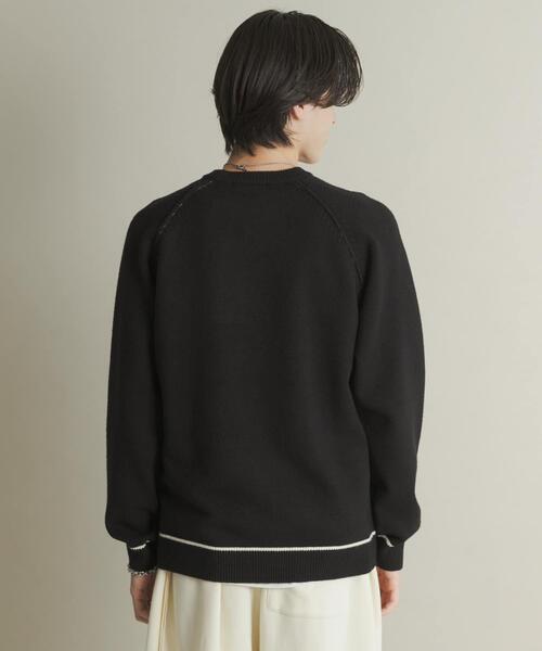 SENSE OF PLACE by URBAN RESEARCH（センスオブプレイスバイアーバンリサーチ）の「『一部WEB限定カラー』『洗濯可/毛玉防止』ストレッチハイショクラインニット（ニット/セーター・メンズ・チャコールグレー/ブラウン/ベージュ/ミント/ネイビー/ブラック・MEDIUM/LARGE）」の22枚目の写真