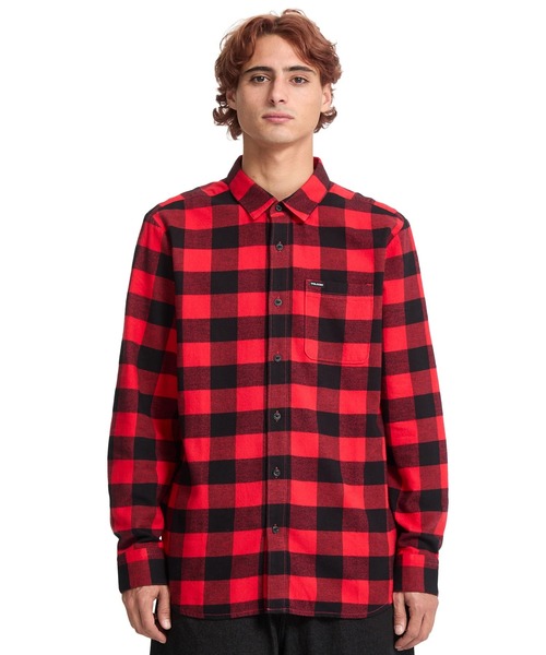 VOLCOM（ボルコム）の「VOLCOM/ボルコム 長袖 チェックシャツ CADEN PLAID LS A0532506（シャツ/ブラウス・メンズ・ブラウン系その他/レッド系その他/ブラック系その他・L/M）」の16枚目の写真