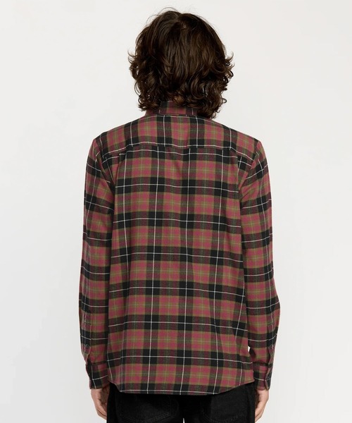 セール】VOLCOM/ボルコム 長袖 チェックシャツ CADEN PLAID LS