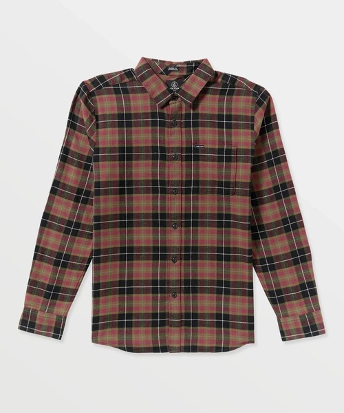 VOLCOM（ボルコム）の「VOLCOM/ボルコム 長袖 チェックシャツ CADEN PLAID LS A0532506（シャツ/ブラウス・メンズ・ブラウン系その他/レッド系その他/ブラック系その他・L/M）」の8枚目の写真