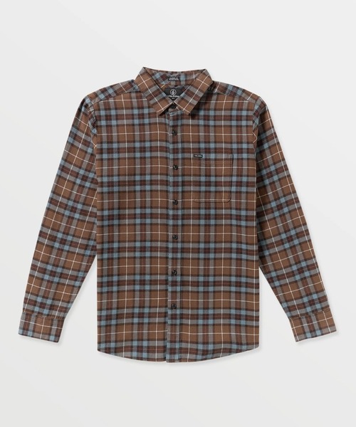 VOLCOM（ボルコム）の「VOLCOM/ボルコム 長袖 チェックシャツ CADEN PLAID LS A0532506（シャツ/ブラウス・メンズ・ブラウン系その他/レッド系その他/ブラック系その他・L/M）」の14枚目の写真