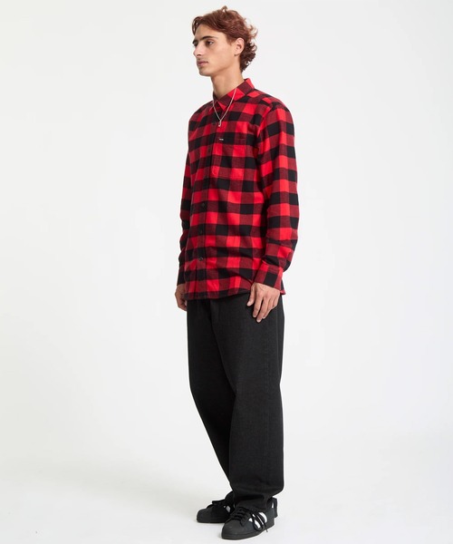 VOLCOM（ボルコム）の「VOLCOM/ボルコム 長袖 チェックシャツ CADEN PLAID LS A0532506（シャツ/ブラウス・メンズ・ブラウン系その他/レッド系その他/ブラック系その他・L/M）」の20枚目の写真