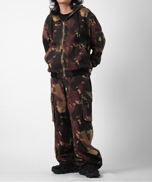 イルズ（ILLS）/ILL’S 【Labordi ラボード】ツリーカモ柄 ミリタリーワイドカーゴパンツ セール】AW リアルツリー ミリタリー ワイドカーゴパンツ 【Labordi