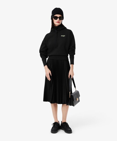 LACOSTE（ラコステ）の「ネーム＆ワニロゴパッチスウェットフーディー（パーカー・レディース・ダークグリーン/ブラック・34/40/38/36）」の7枚目の写真