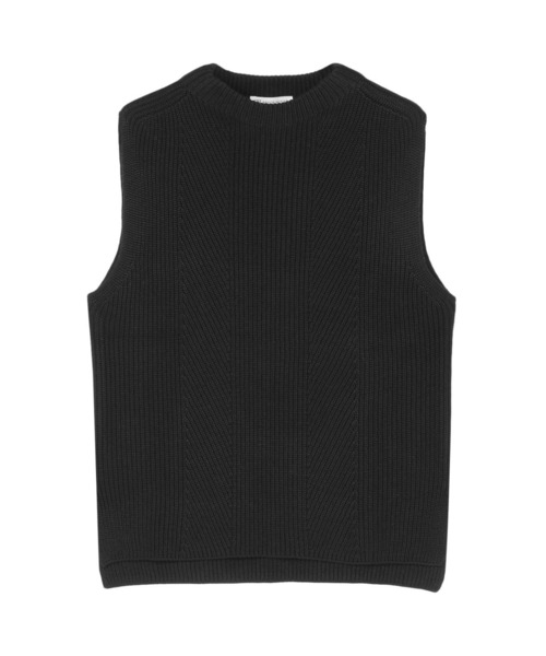 TOKYO SHIRTS（トウキョウシャツ）の「アンチピリング ボトルネック ベスト（ベスト・レディース・ブラック/グレー・M/L）」の2枚目の写真