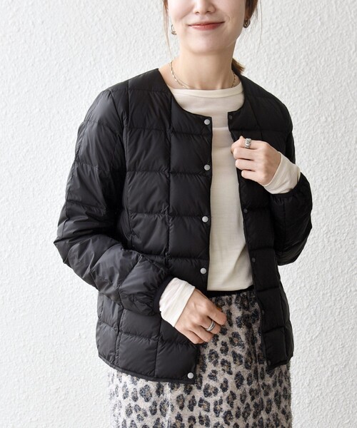TAION:〈手洗い可能〉インナー ショート ダウン ジャケット 25AW