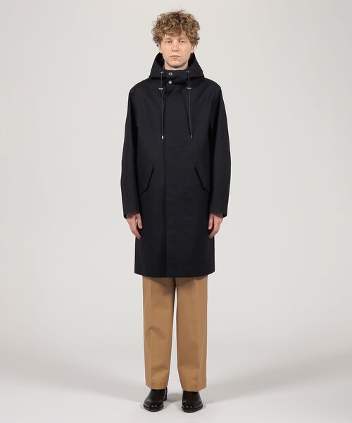 別注】MACKINTOSH GRANISH ウールボンディング フーデッドコート