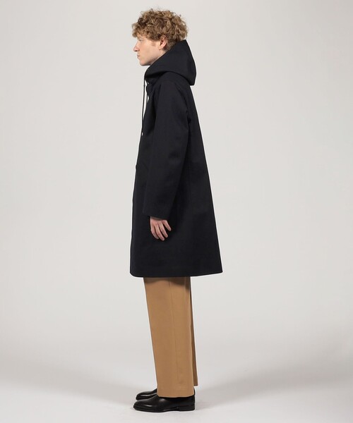 別注】MACKINTOSH GRANISH ウールボンディング フーデッドコート