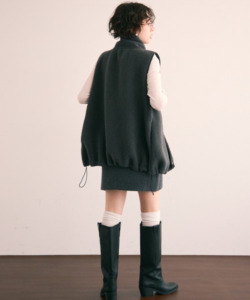 Trish（トリッシュ）の「ニットミニスカート（スカート・レディース・ブラウン/グレー/アイボリー/ブラック・FREE）」の21枚目の写真