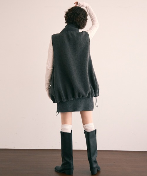 Trish（トリッシュ）の「ニットミニスカート（スカート・レディース・ブラウン/グレー/アイボリー/ブラック・FREE）」の14枚目の写真