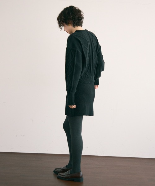 Trish（トリッシュ）の「ニットミニスカート（スカート・レディース・ブラウン/グレー/アイボリー/ブラック・FREE）」の22枚目の写真